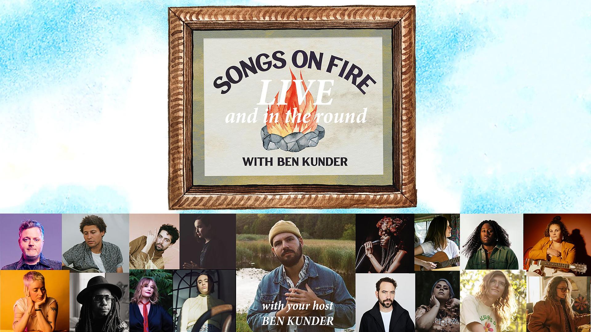 Songs On Fire: Live And In The Round - Hosted by Ben Kunder - Featuring: Alicia Toner, Joce Reyome and Noah Malcolm - February 20th - $30 - Doors 6:30 PM