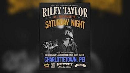 Riley Taylor - April 3rd - $20 Doors 6:30 PM