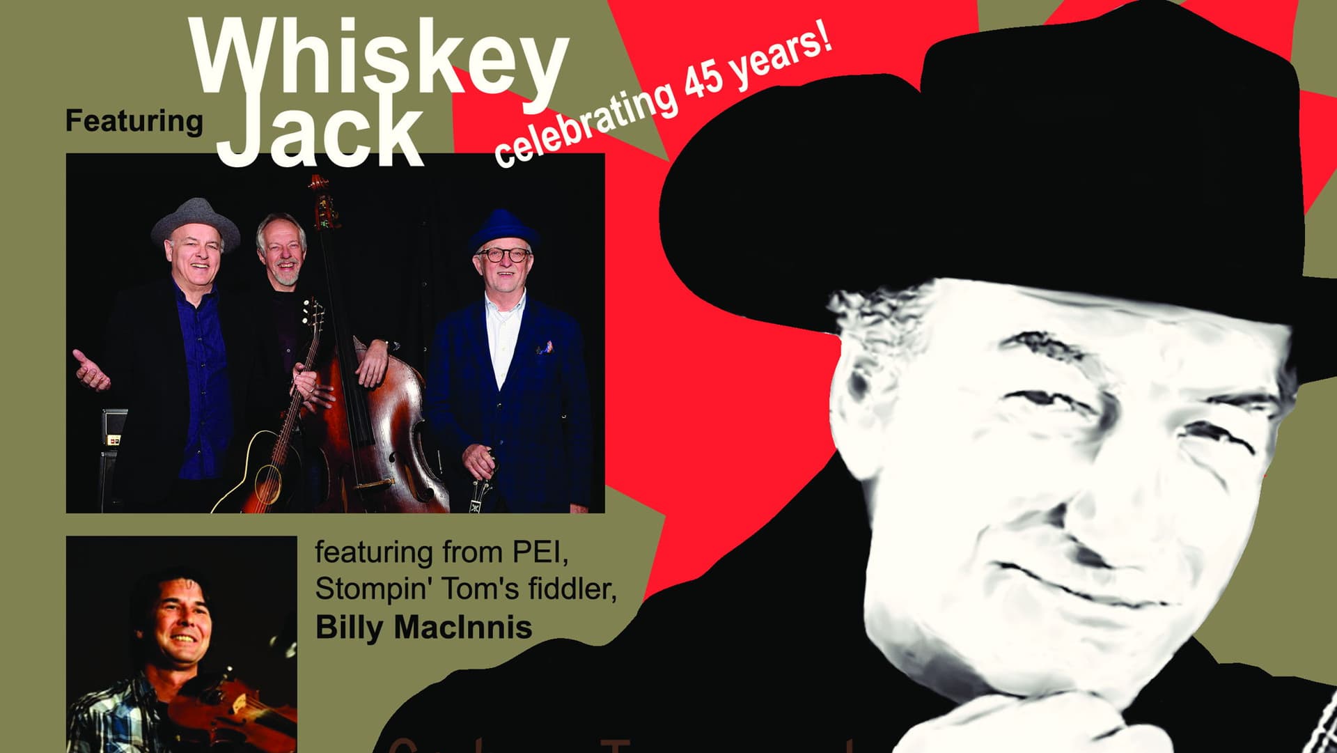 Stories & Songs of Stompin' Tom featuring Whiskey Jack - October 2nd - $35 - Doors 6:30 PM