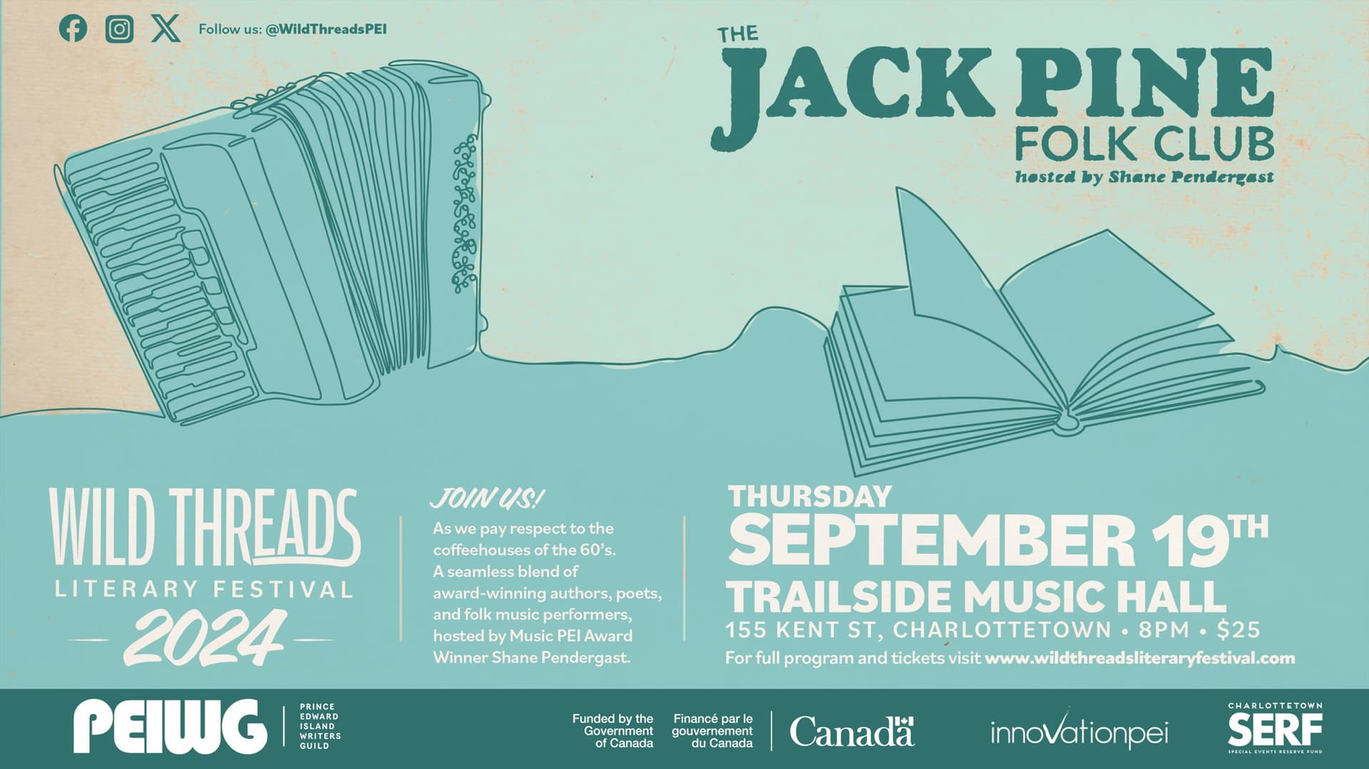  Wild Threads presents: The Jack Pine Folk Club - September 19th - $25 - Doors 6:30 PM