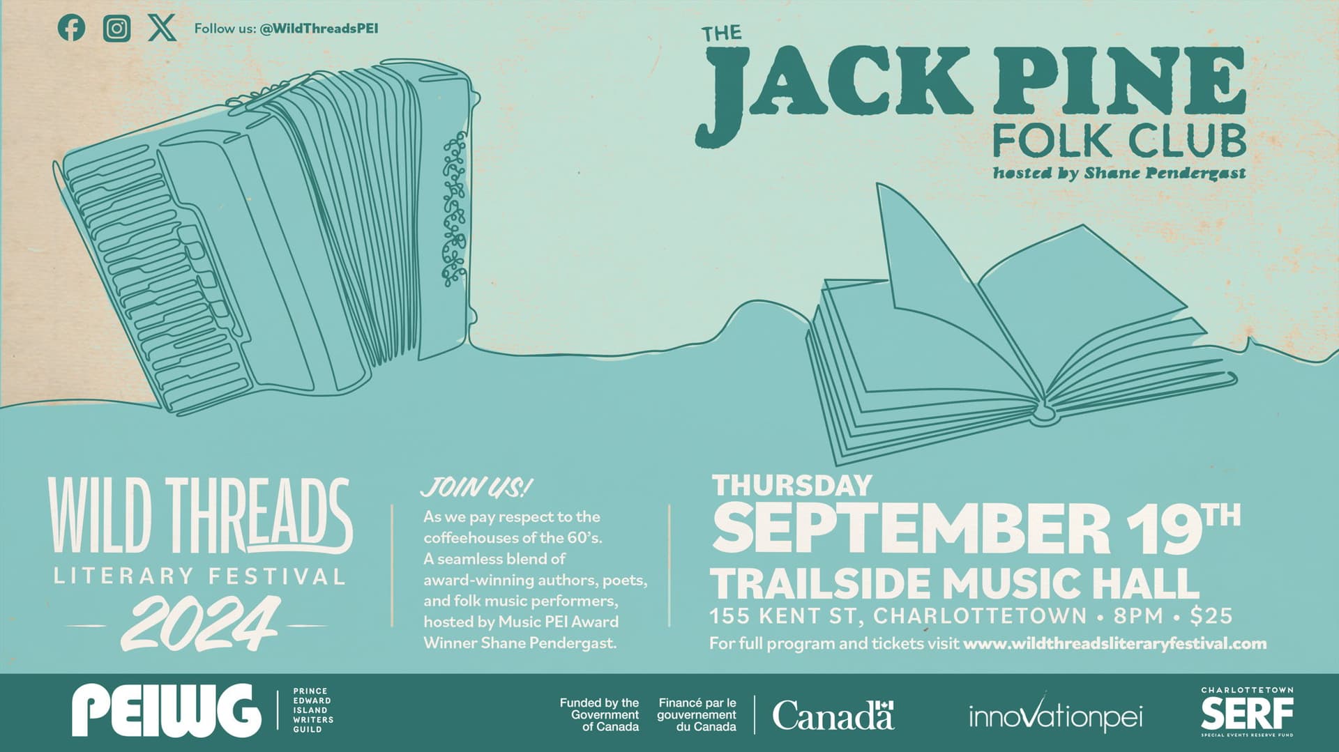  Wild Threads presents: The Jack Pine Folk Club - September 19th - $25 - Doors 6:30 PM