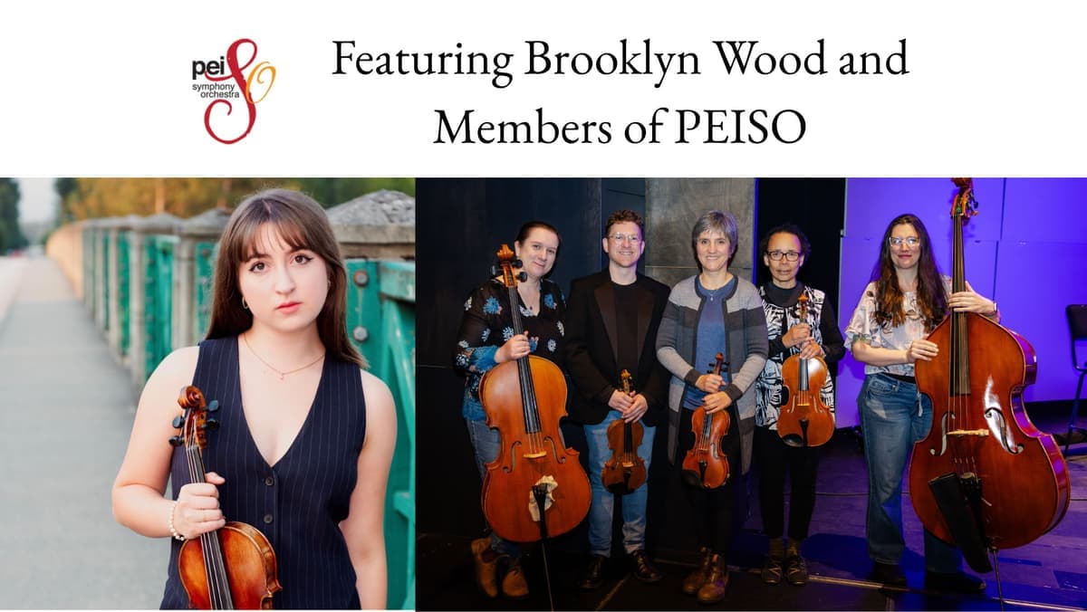 An Evening for Violin and Strings--Brooklyn Wood and Members of PEISO-$35