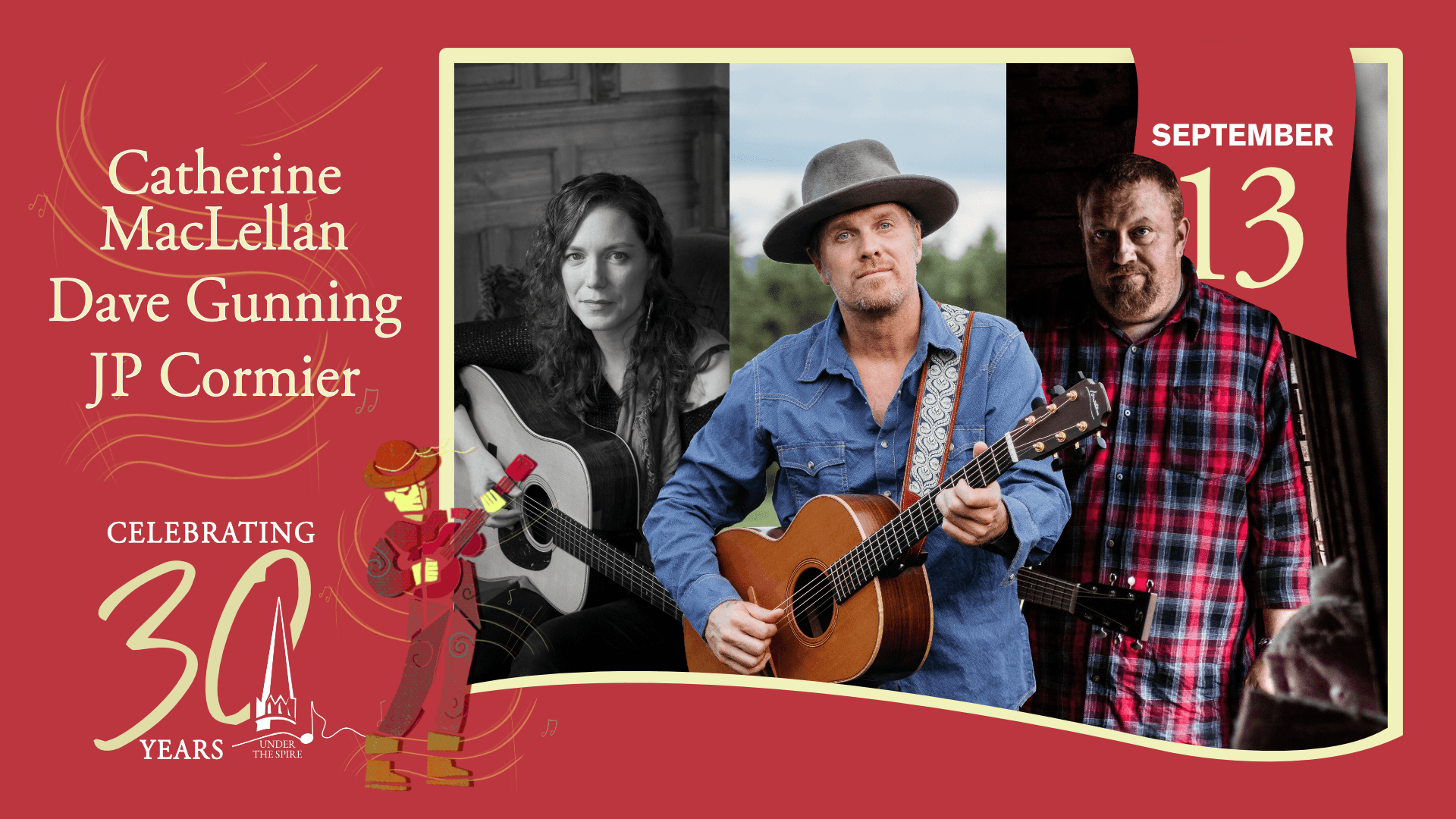 Catherine MacLellan, JP Cormier and Dave Gunning