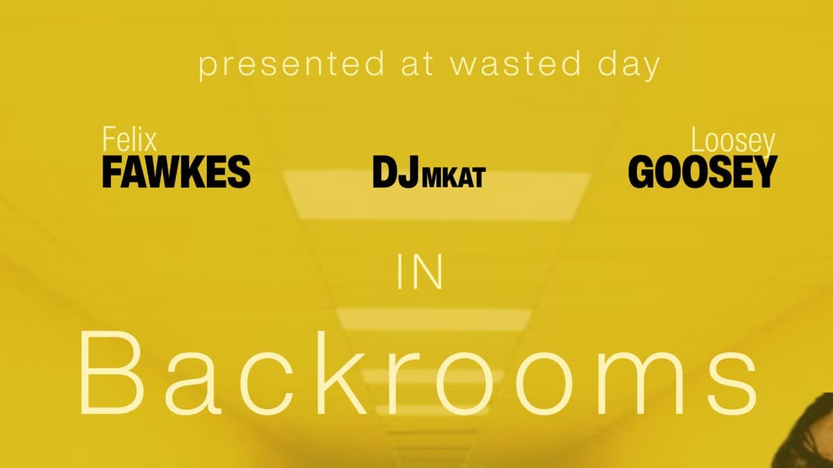 IN BACKROOMS @ WDB w/ FELIX FAWKES, DJ MKAT, LOOSEY GOOSEY