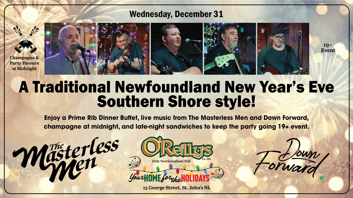DINNER BUFFET & DANCE: A Traditional Newfoundland New Year’s Eve — Southern Shore Style!