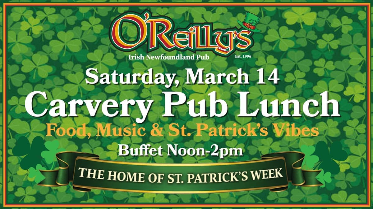 Saturday, March 14, 2026 "Carvery" Lunch Buffet & Show