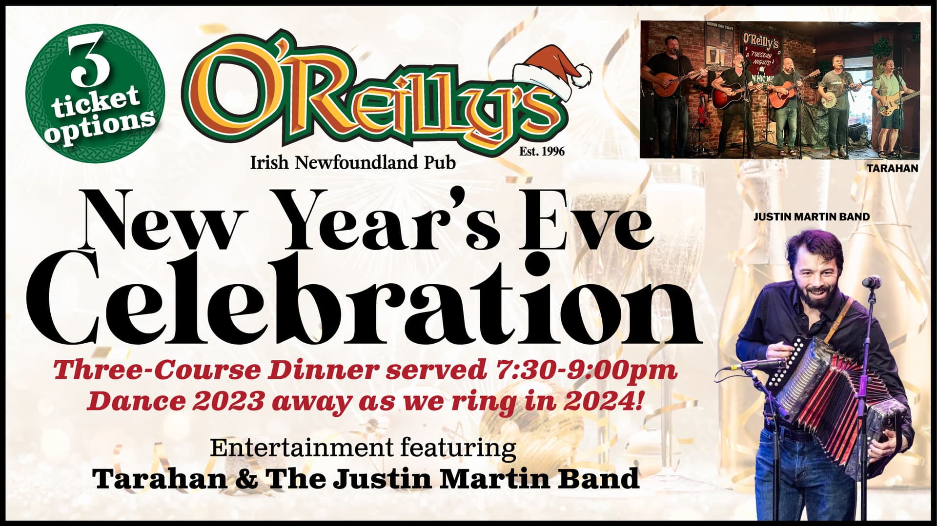 O'Reilly's New Years Eve 2023