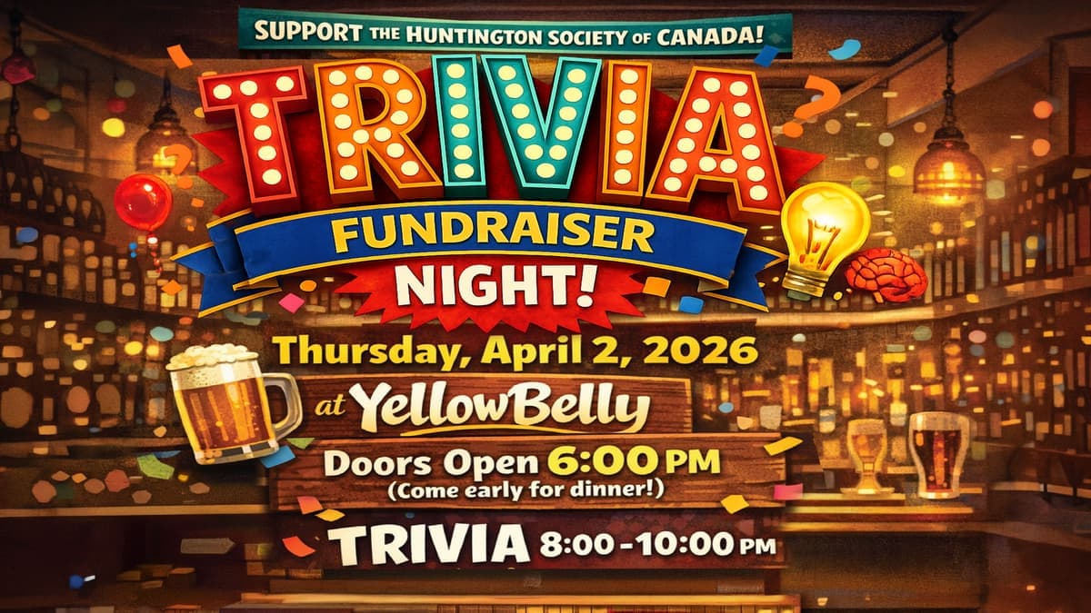 Trivia Fundraiser Huntington Society of Canada - Newfoundland Chapter