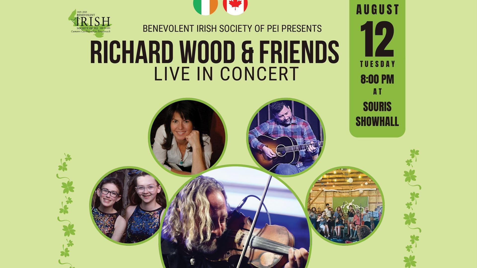 Benevolent Irish Society of PEI presents: Richard Wood & Friends in Concert