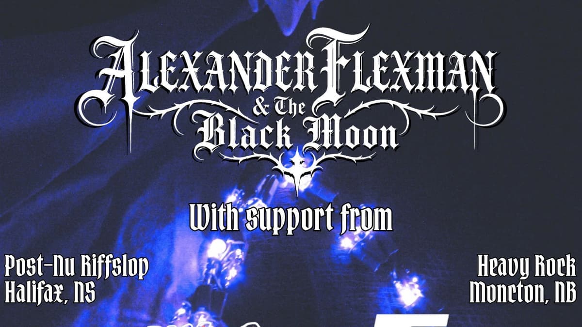 Alexander Flexman & the Black Moon debut album tour - Saint John