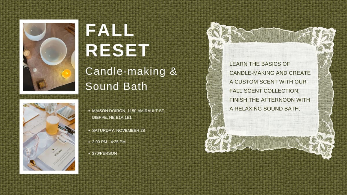 Fall Reset (Candle-making & Sound Bath)
