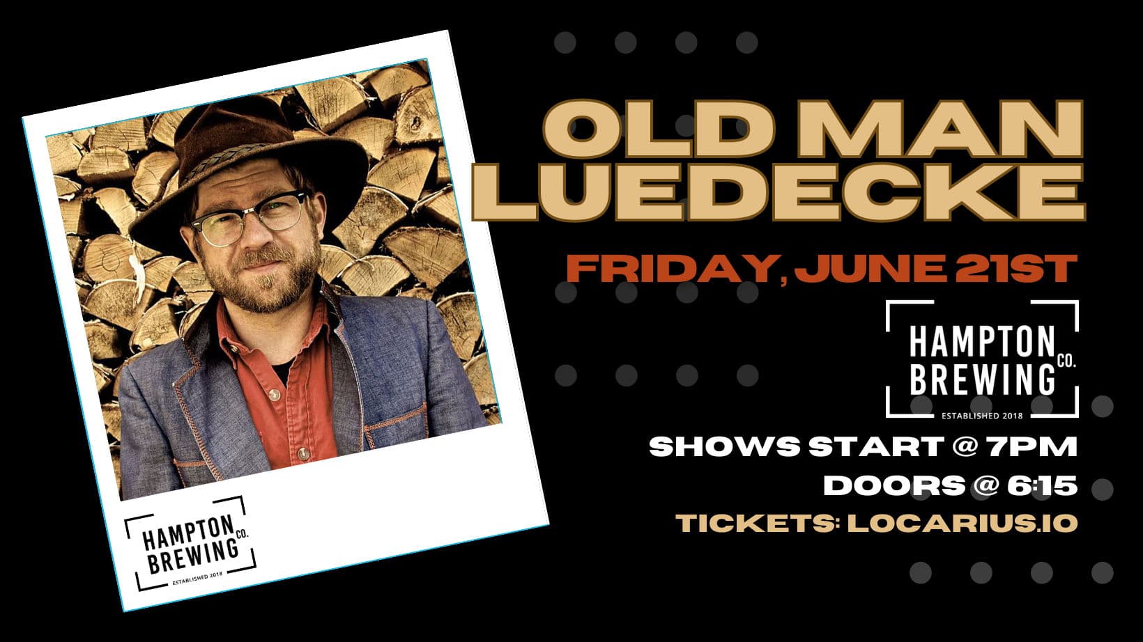 Old Man Luedecke @ Hampton Brewing