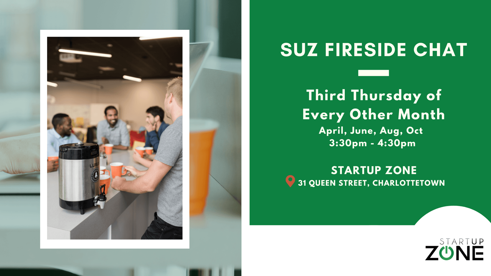 SUZ Fireside Chat - April 20th at 3:30pm