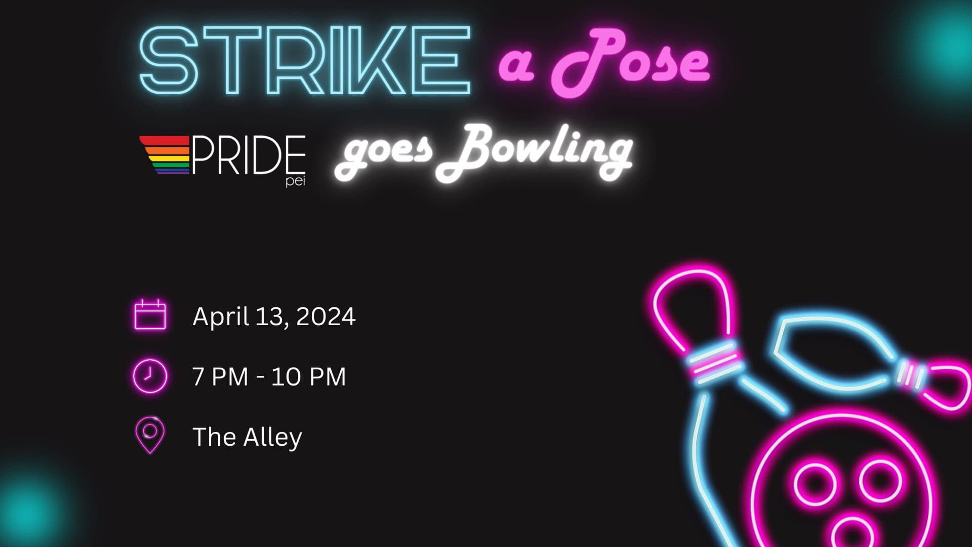 Strike a Pose - Pride PEI Goes Bowling