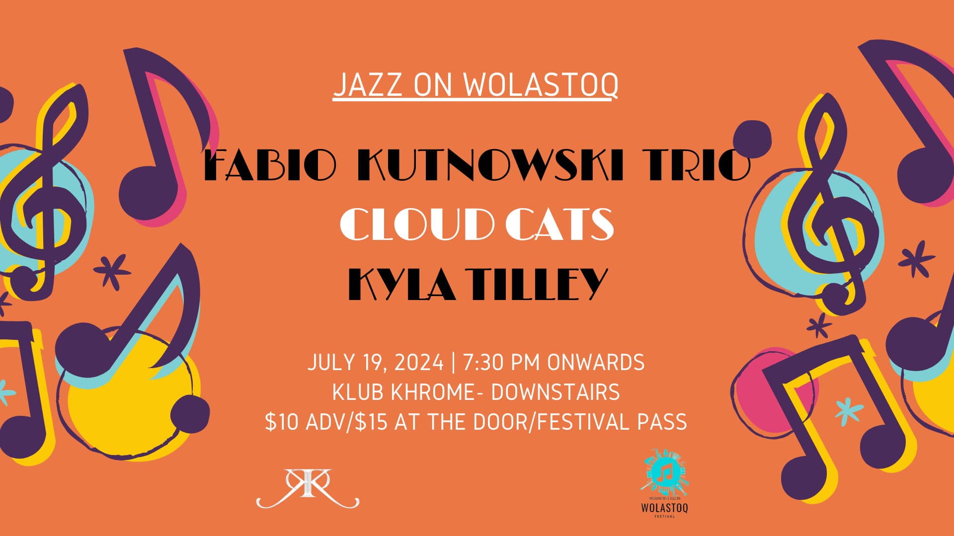 Jazz on Wolastoq- Fabio Kutnowski Trio/Cloud Cats/Kyla Tilley