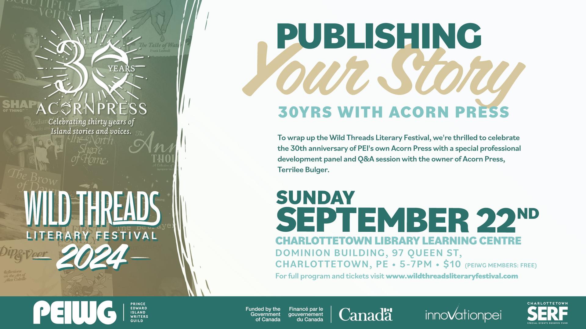 Publishing Your Story: 30 Years with Acorn Press