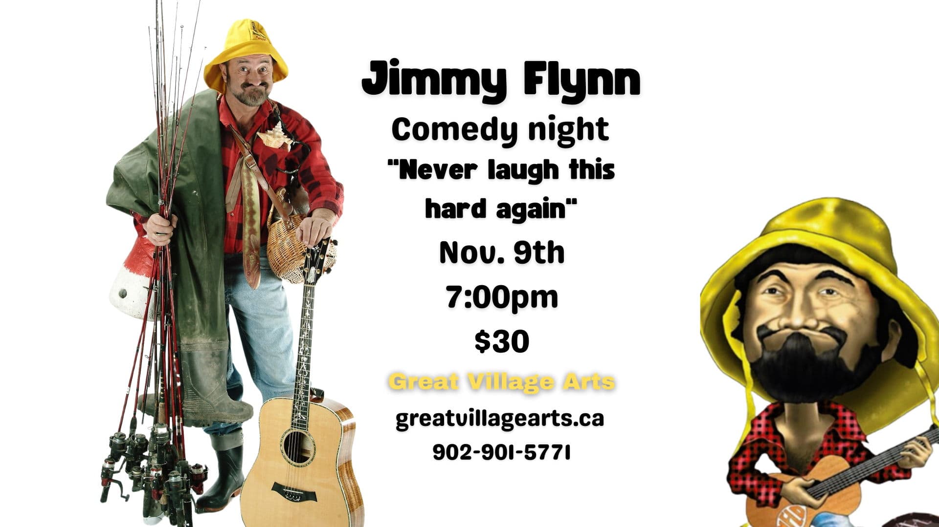 Jimmy Flynn "Never Laugh this Hard Again!" at Great Village Arts