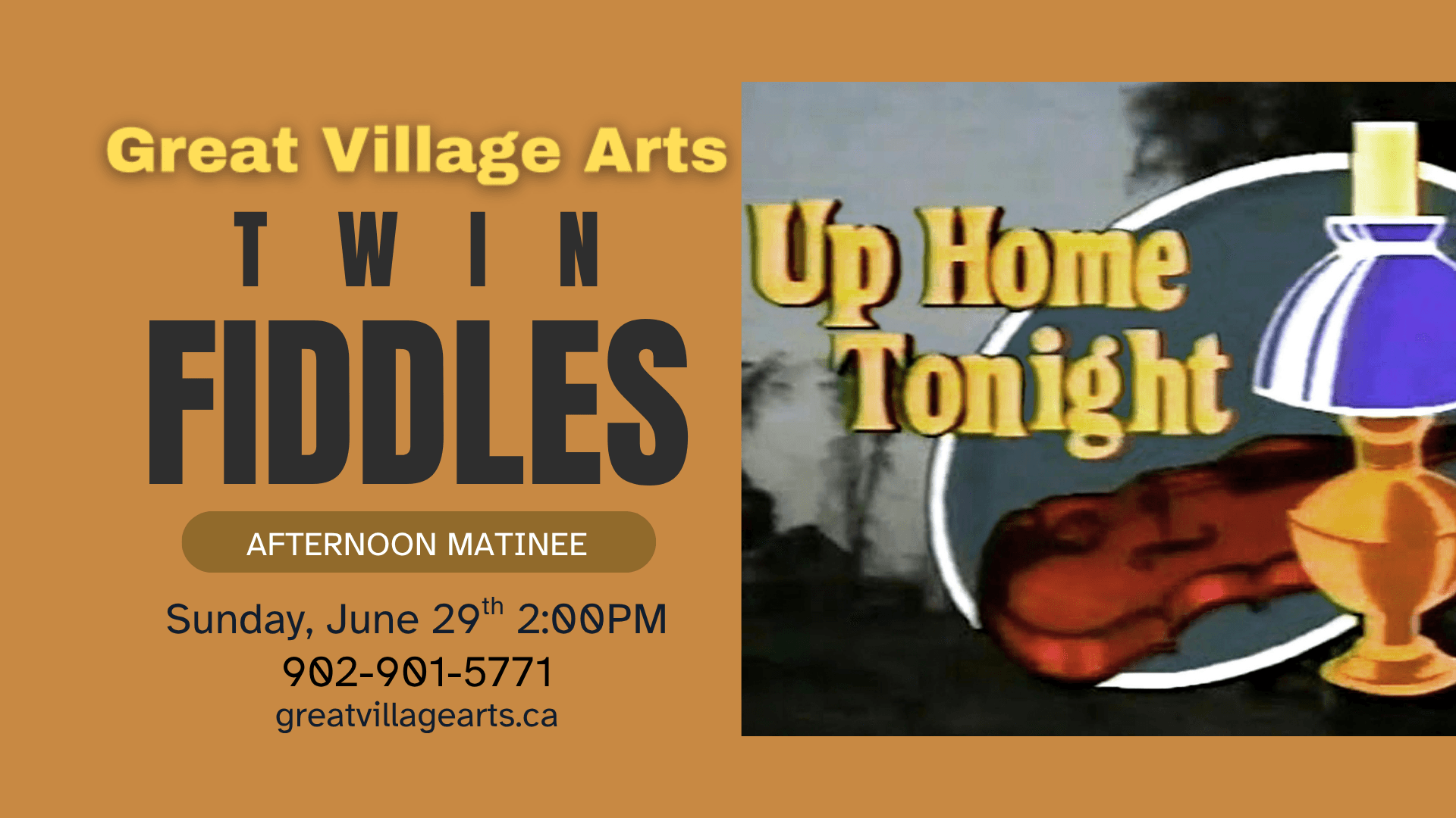 Twin Fiddles - Up Home Tonight with JJ Guy and Gordon Stobbe
