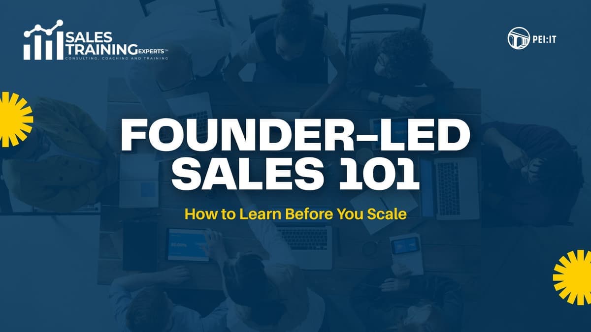 🚀 Founder-Led Sales 101: How to Learn Before You Scale