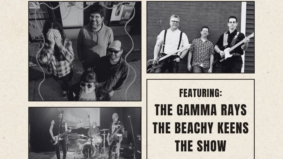 THE GAMMA RAYS live @ WDB w/ THE BEACHY KEENS & THE SHOW