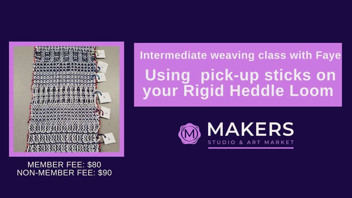 Weaving - Pick up sticks on a Rigid Heddle Loom