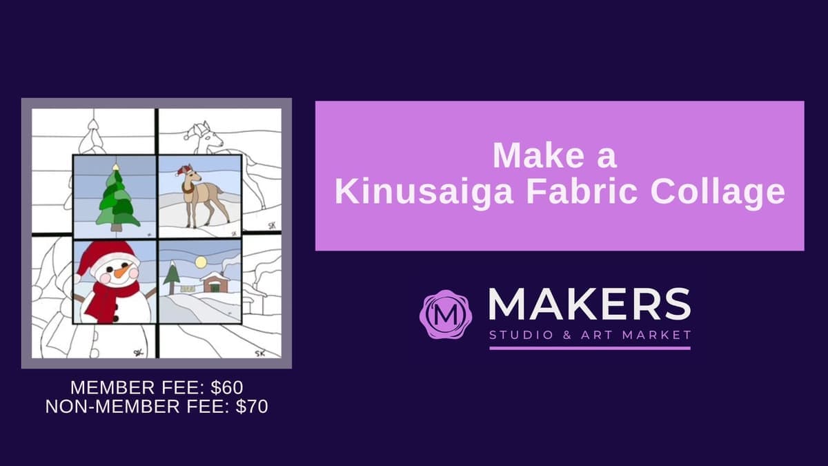 Kinusaiga Fabric Collage